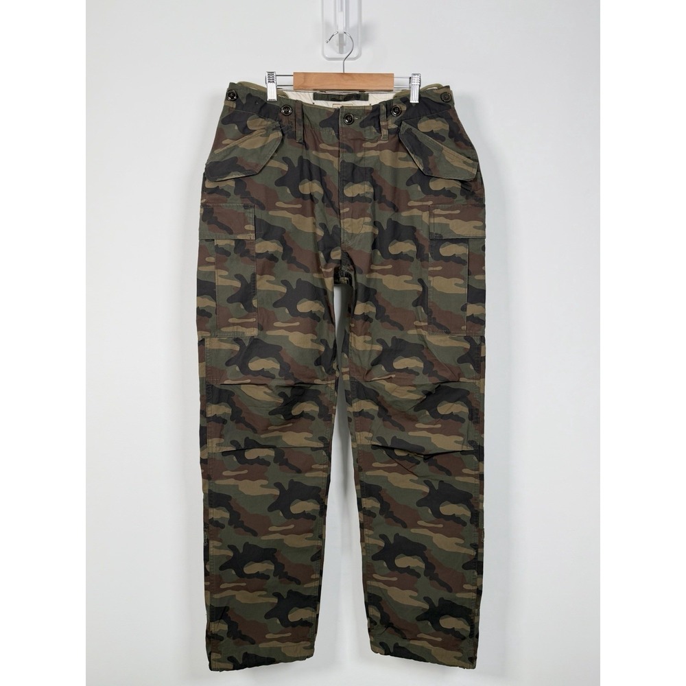Relwen M-51 Lightweight Cargo Pants Mens 32 Camo Army Pockets Military Utility